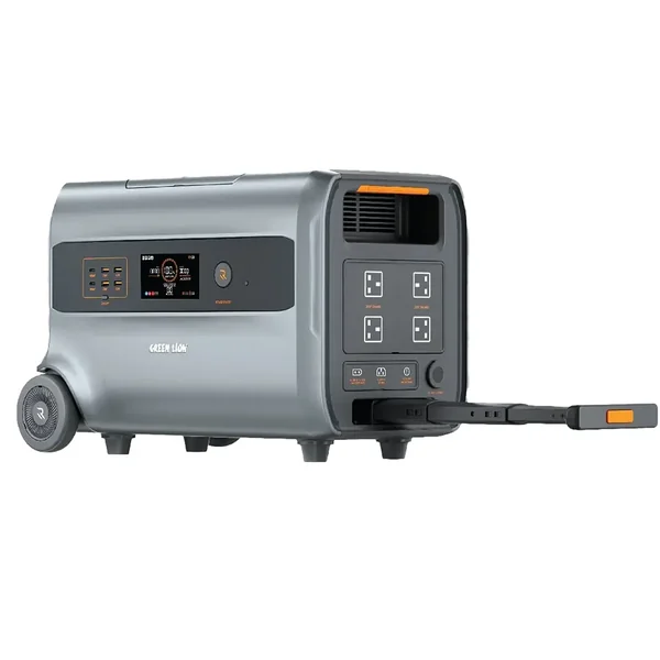 Green Lion RG-2400 Power Station with 2400Wh 50000mAh LiFePO4 Battery - Gray