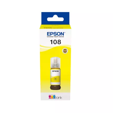 Epson Ecotank Ink Bottle Yellow 70ml for L8050/L18050 108