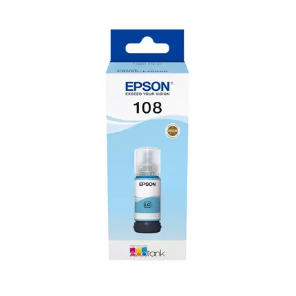 Epson Ecotank Ink Bottle Light Cyan 70ml for L8050/L18050 108