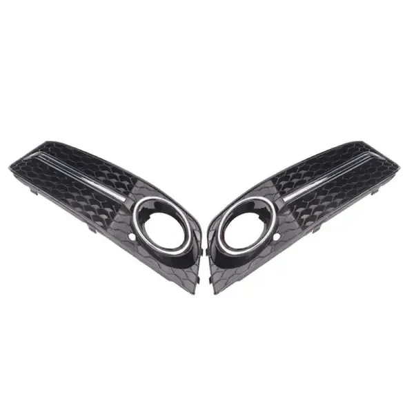 Rs4 Bumper Fog Lamp Grill Frame Cover CC-3260 Compatible With Audi A4 2009-2012 B8