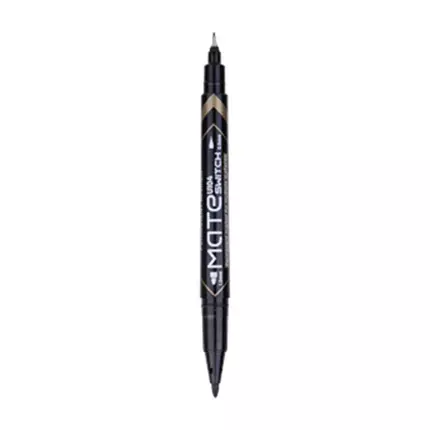 Deli Double Sided Permanent Marker Black EU10420
