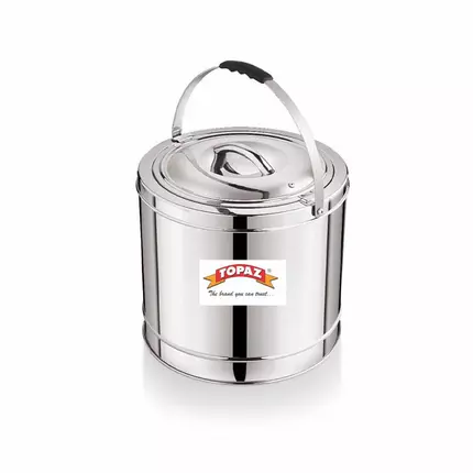 Topaz Tall Hotpot 10L Stainless Steel TH10 Thermo Container Insulated Stainless Steel Casserole Insulated Food Warmer Perfect for your Dining Table