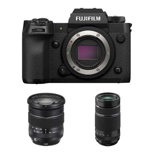 FUJIFILM X-H2 Mirrorless Camera with 16-80mm and 70-300mm Lenses Kit