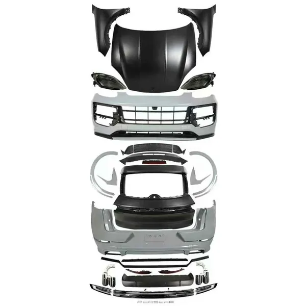 9y0.2 Upgrade Facelift Conversion Bodykit Bumper Hood Trunk Headlight Taillight CC-6319 Compatible With Porsche Cayenne 958 2011-2014 To 2024