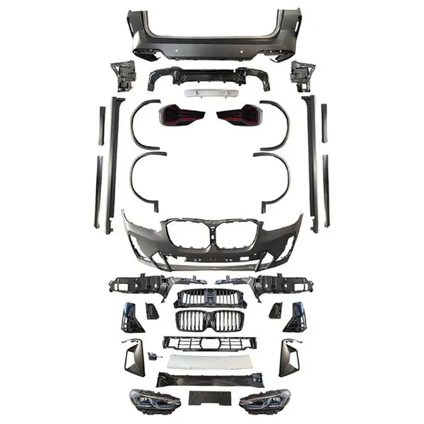 M Sports Mt M Mtech Upgrade Facelift Conversion Bodykit Bumper Headlight Taillight CC-6334 Compatible With BMW X3 G01 2018-2021 To G01 LCI F97 2022+