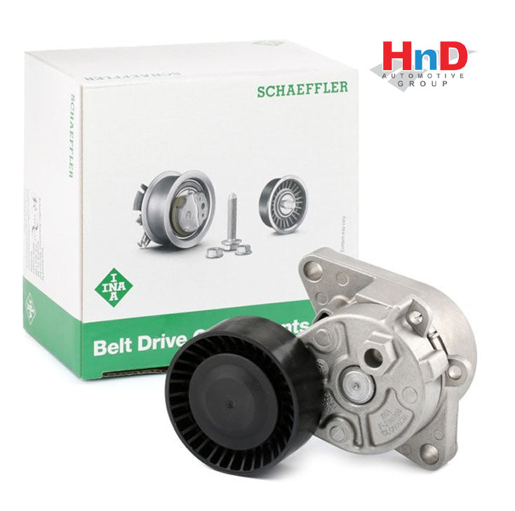 INA (INA # 533 0015 10) BELT TENSIONER, v-ribbed Belt For BMW E36 E34 E46 E65 E66 E67 11281427252