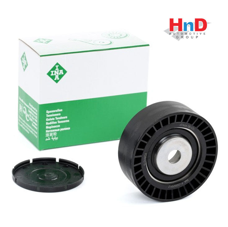 INA (INA # 532 0001 10) Deflection / Guide Pulley, v-ribbed belt For BMW E30 E36 E34 F30 F80 11281748131