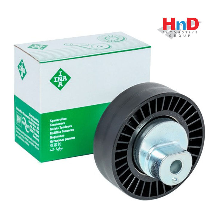 INA (INA # 532 0418 10) Deflection / Guide Pulley, v-ribbed belt For BMW E30 E36 E46 E65 E66 E67 11287841228