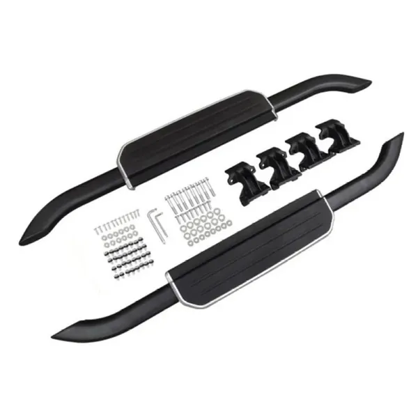 Non-slip Fixed Side Step Running Board Silver 2 Door CC-7009 Compatible With Range Land Rover Defender 90 L663 Lr129997 2020+