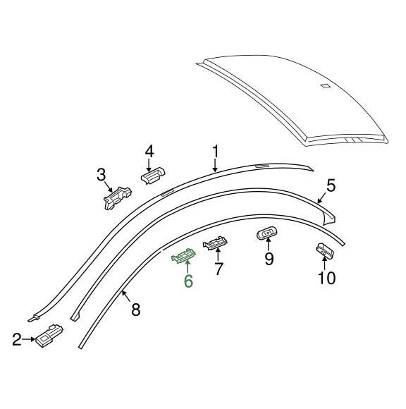Mercedes Benz Genuine TRIM CLIP 117991049864