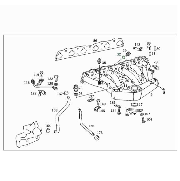 Mercedes Benz Genuine SEALING RING 1199970245