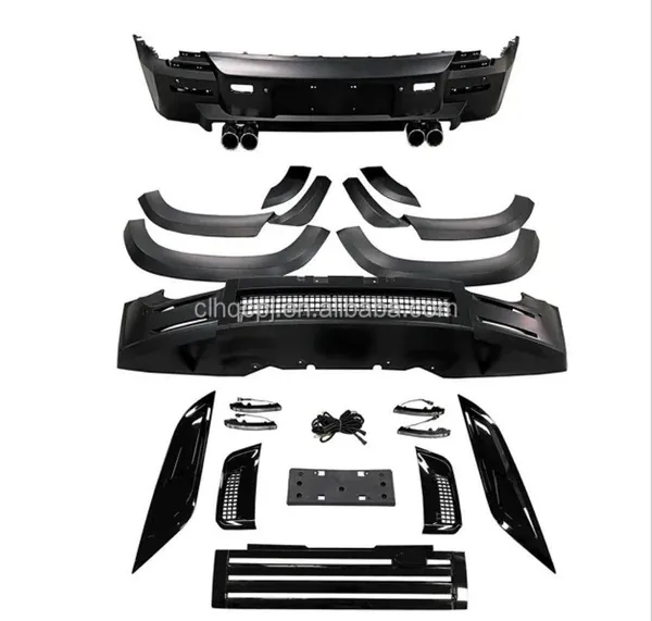 Upgrade Convert Facelift To Lumma Front Rear Bumper With Bodykit Splitter Skirts Lip Wheel Arch Lumma Style CC-7059 Compatible With Range Land Rover Defender 90 110 130 L663 Lr129997 2020+