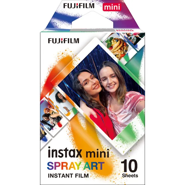 FUJIFILM INSTAX MINI Instant Film (Spray Art, 10 Exposures)