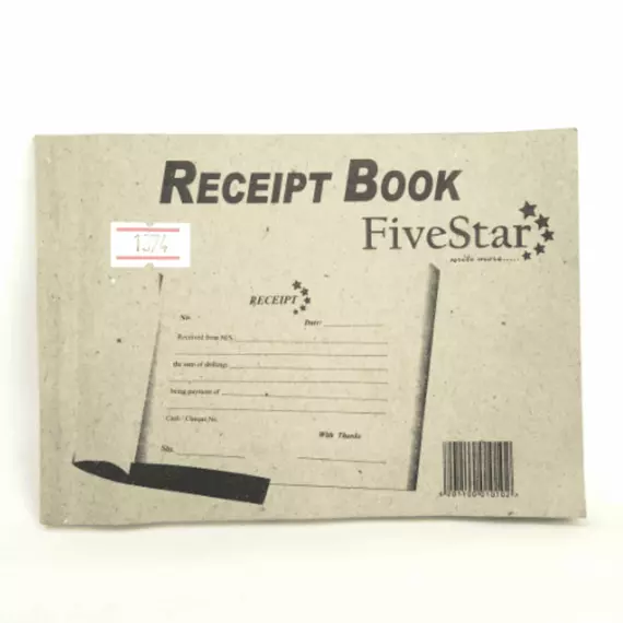 Fivestar Receipt Book 4x6 1374