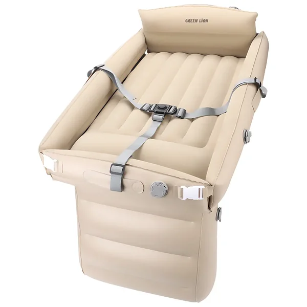 Green Lion Inflatable Toddler Travel Bed - Beige
