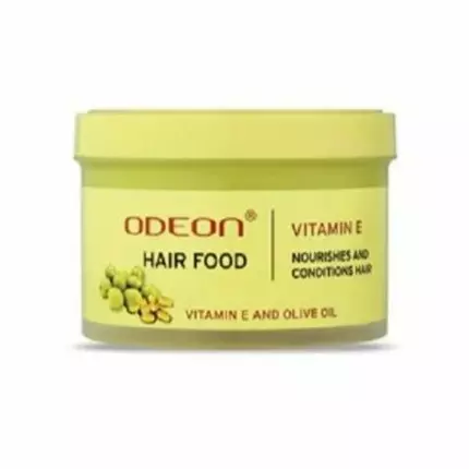 Odeon Hair Food Enriched with Vitamin E and Olive Oil Ultimate Hair Product That Helps with Conditioning and Setting Your Mane 210g OHFVE210