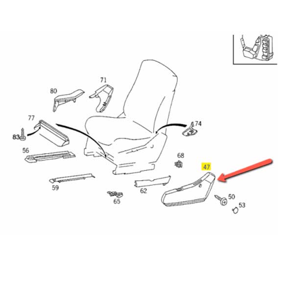 Mercedes Benz Genuine COVER 14091023188F30