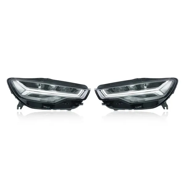 Upgraded Head Light Lamp Xenon Headlight Retrofit Upgrade Modified Led Drl Hid Matrix Style CC-8609 Compatible With Audi A6 C7 2011-2015