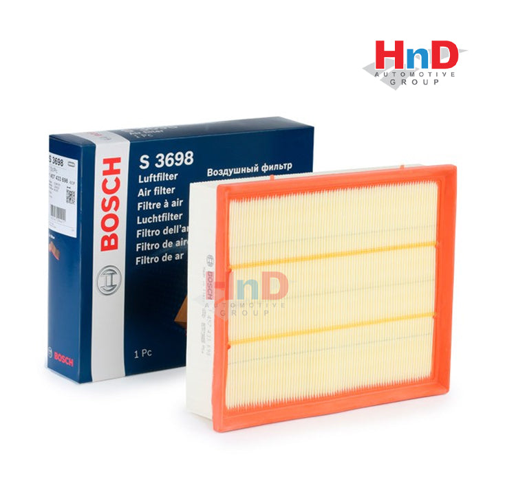 BOSCH ( #1457433698 ) Air filter 58mm, 213mm, 254mm, Filter Insert For BMW E39 1457433698
