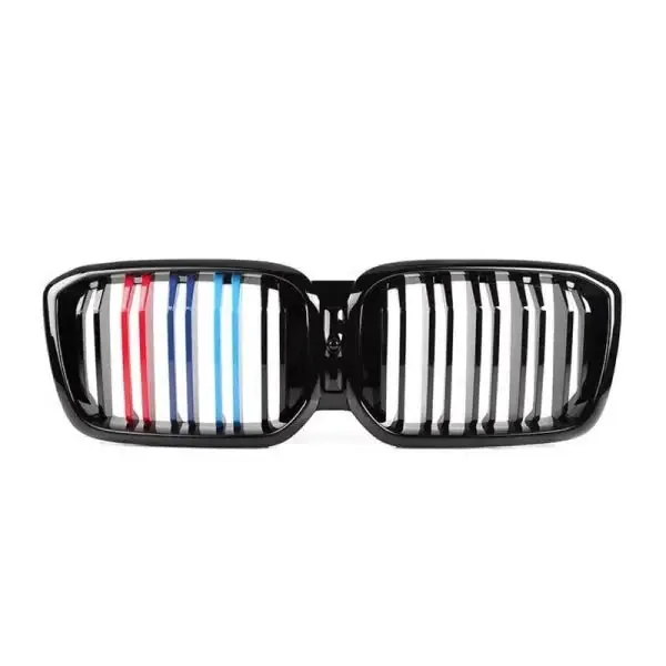Front Bumper Show Grill Ttri Color Single CC-3114 Compatible With Bmw X3 G01 Lci 2022+