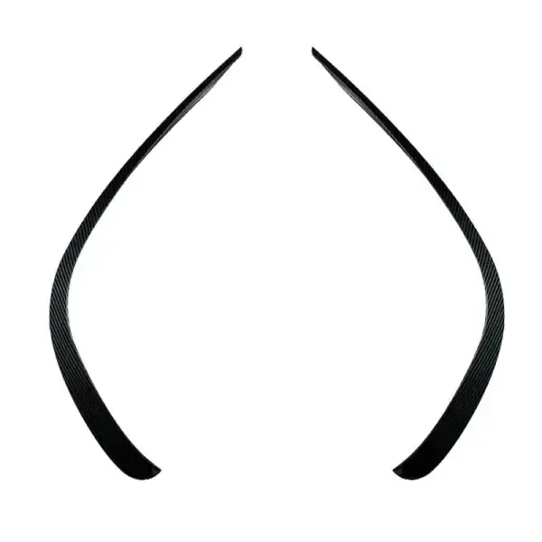 Front Amg Bumper Flag Side Lip Spoiler Skirts Splitter Zst-256 Cf Carbon Fiber Look CC-5340 Compatible With Mercedes Cls W257 C257 2018+