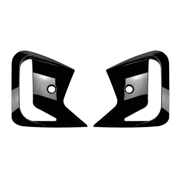 M Sports Front Bumper Lip Splitter Skirts Canard Flag Glossy Black Zst-665 Gb CC-6101 Compatible With BMW X6 G06 LCI 2023