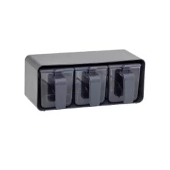 Herevin Spice Set 3pcs PVC Grey 161285-805