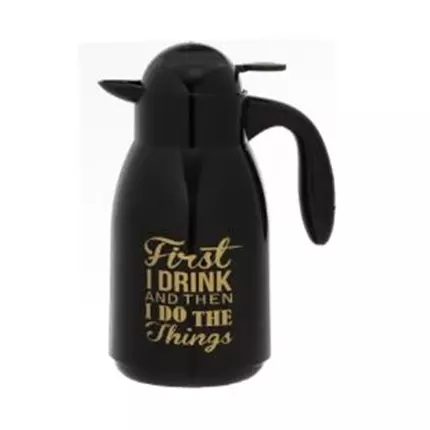 Herevin Decorated Vacuum Flask 1L Black 161703-008