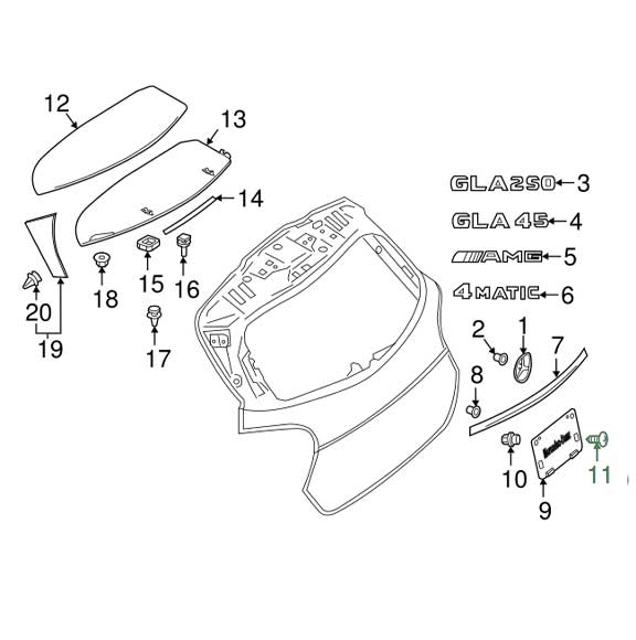 Mercedes Benz Genuine SCREW 1639900236