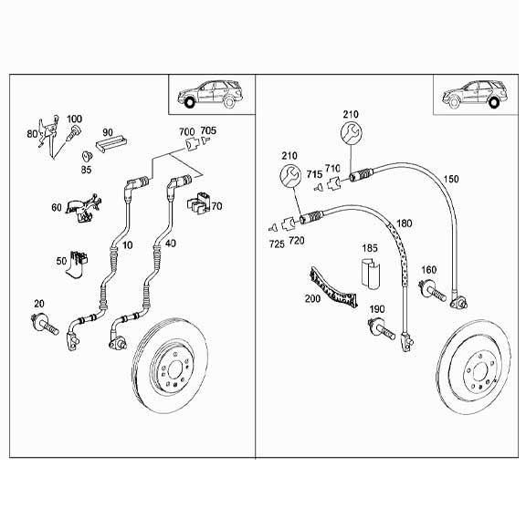 Mercedes Benz Genuine BRACKET 1645452540