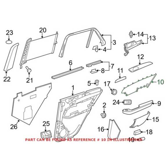 Mercedes Benz Genuine TRIM 16673003488Q67