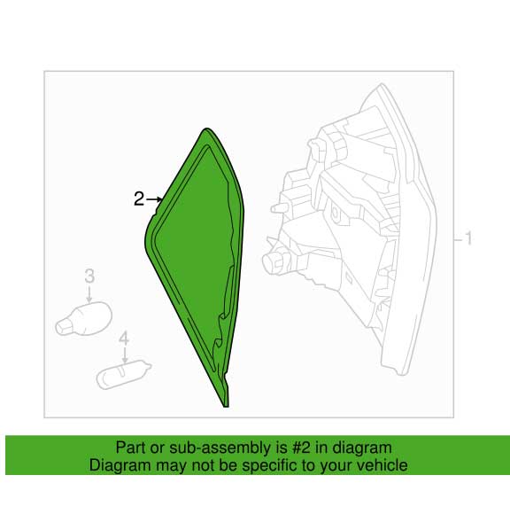 Mercedes Benz Genuine GASKET FOR LIGHT HOUSING 166826339164