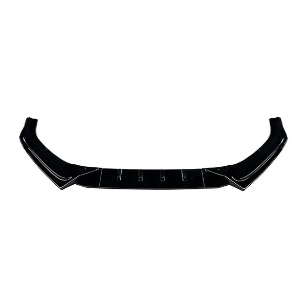 Front Bumper Lip Skirt Splitter Spoiler Zst-1074 Glossy Black CC-7121 Compatible With Audi A4 S4 B9 2017-2019 S Line