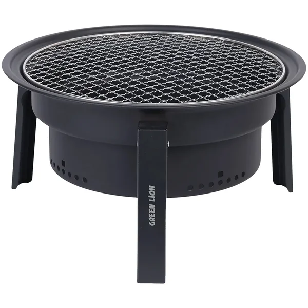 Green Lion Grill Sphere Foldable BBQ Grill - Black