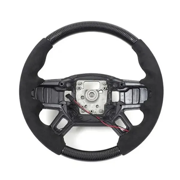 Car Steering Wheel Carbon Fiber Alcantara CC-7065 Compatible With Range Land Rover Defender 90 110 130 L663 Lr129997 2020+
