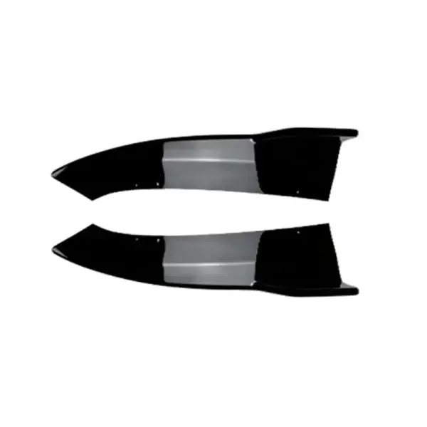 Rear Bumper Lip Splitter Skirts Flag Spoiler Zst-054 Gb Glossy Black CC-4267 Compatible With Mercedes C Class W206 2022+ Amg C63 C43