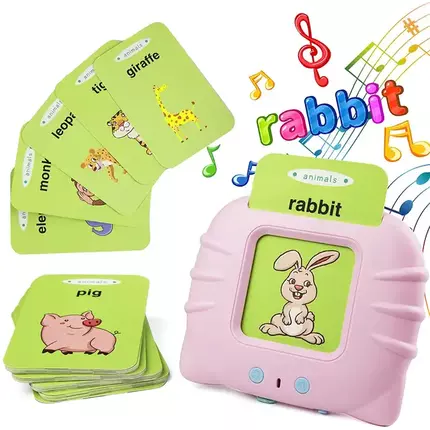 Education Toys Sight Words Games Talking Flash Cards Learning English Machine Electronic Book for Kids Interactive Activity Gift 112 Cards 2-6 Years