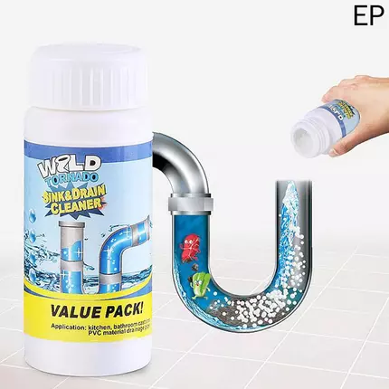 Wild Tornado Pipe Dredge Deodorant, Powerful Sink and Drain Cleaner, Super Clog Remover, for Kitchen Toilet Pipe Dredging