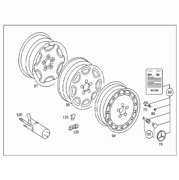 Mercedes Benz Genuine BALANCE WEIGHT 1714011794