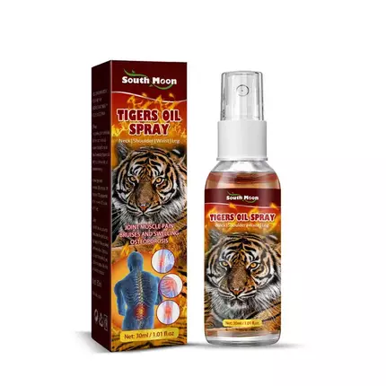 South Moon Tiger Oil Spray Chinese Medicine For Treating Rheumatic Arthralgia, Muscle Pain, Bruising & Swelling Tiger Oil Spray