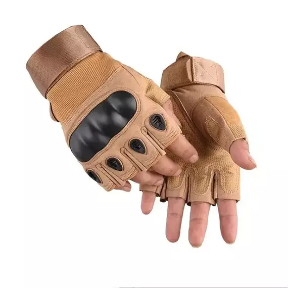 Men's Outdoor Cycling Tactical Gloves for Sports, Mountain Climbing, Fitness, and Boxing Training: Anti-Slip and Wear-Resistant Half Finger Design