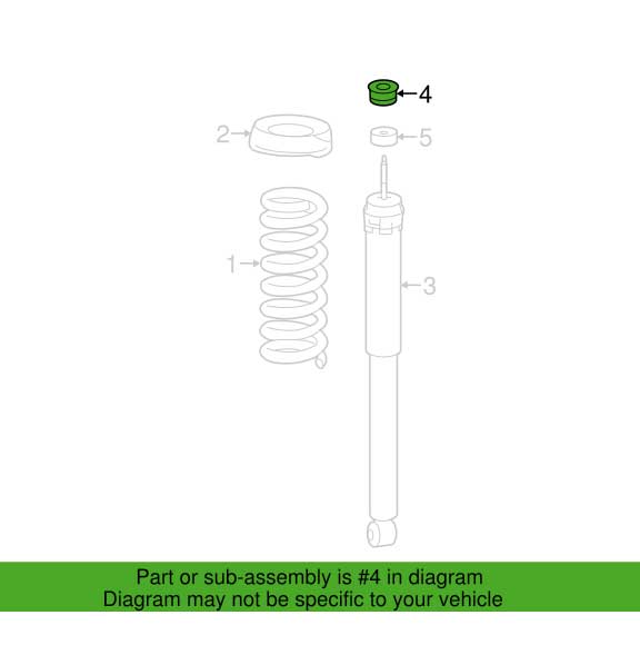 Mercedes Benz Genuine ELASTOMER BEARING 1723200056