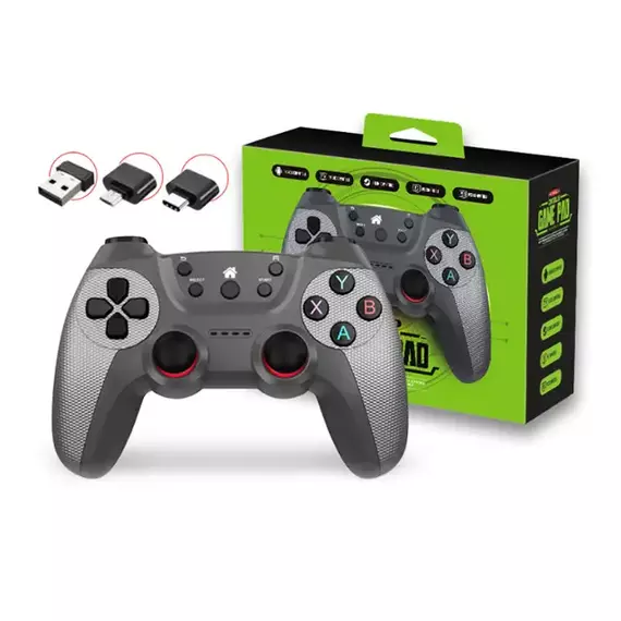 New 2.4G Game Controller Gamepad Wireless Joystick Joypad With OTG Converter For PS3/Smart Phone/ PC/Smart TV Box 1PC