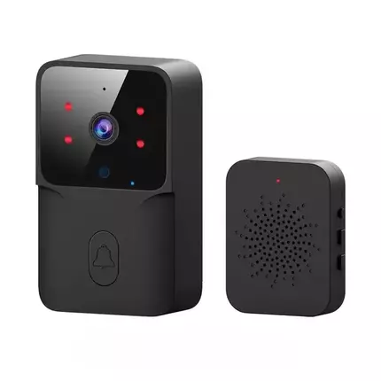 Tuya Smart Life App Video Doorbell Camera - Wireless WiFi Smart Doorbell with USB Receiver, Night Vision, Intercom Monitor, and Battery Option