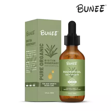 BUNEE Rosemary Oil Hair Growth Beard Castor Oil for All Hair Types 60ML