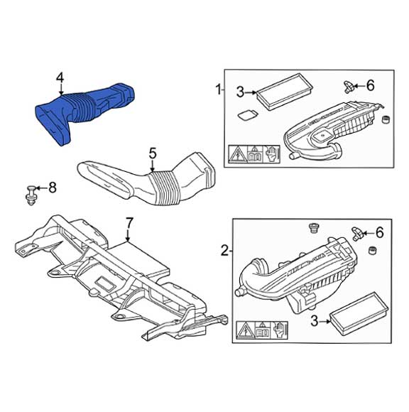 Mercedes Benz Genuine ACCORDION HOSE 1770905400