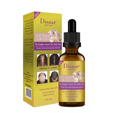 Disaar Hair Growth Essential Oil Anti-Hair Loss, Natural Plant Dry Growth Essence Anti Hair Loss Scalp Treatments Genseng Raise Dense 30g