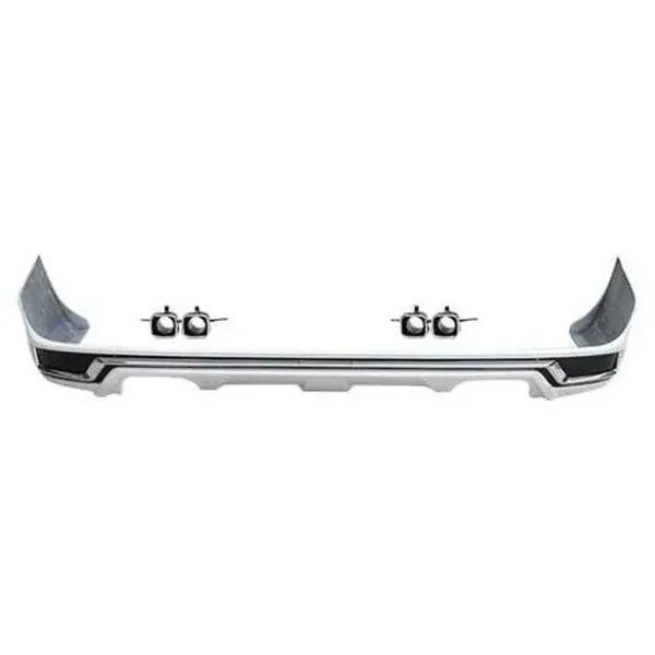Rear Bumper Lip Skirt Splitter Trim CC-9647 Compatible With Toyota Land Cruiser LC200 LC 200 2016-2021