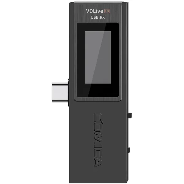 Comica Audio VDLive10 USB RX Wireless Receiver with USB-C Connector for Mobile Devices (2.4 GHz, Black)