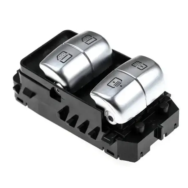 Window Switch Button Rear Black CC-883 Compatible With Mercedes E Class S Class W222 2014 E Class W213 2018